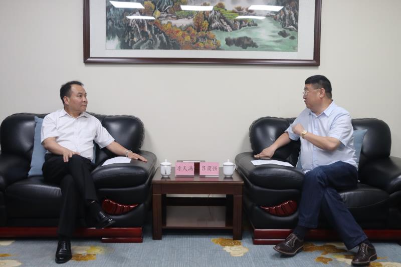 李天滿會見四川大學(xué)全球創(chuàng)聯(lián)常務(wù)副會長、四川會長呂藺強(qiáng)一行