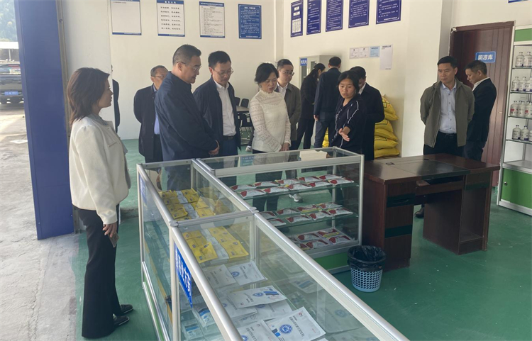 四川省供銷社黨組成員、理事會(huì)副主任、一級(jí)巡視員楊武秀帶隊(duì)到萬(wàn)源調(diào)研集團(tuán)舊院黑雞產(chǎn)業(yè)發(fā)展工作